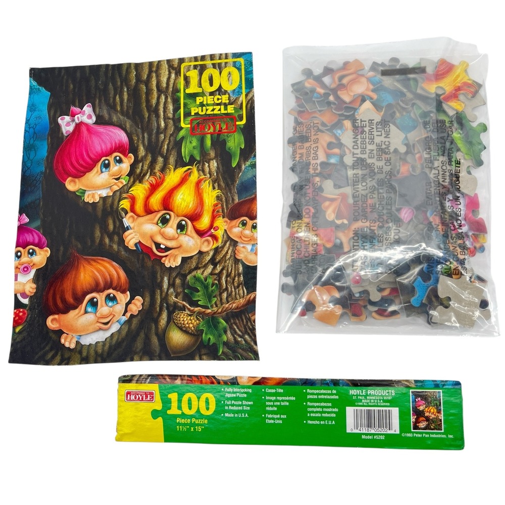 Vintage Trolls Puzzle 100 Piece‎ USA Made 1993 Hoyle